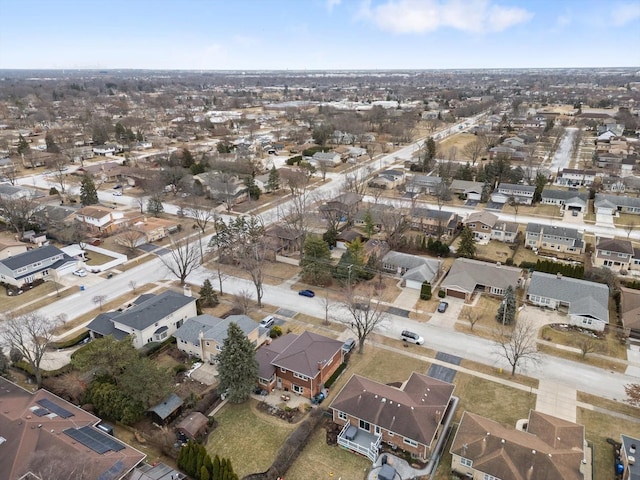 drone / aerial view featuring a residential view