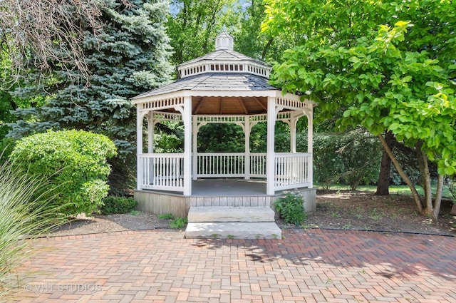 view of home's community featuring a gazebo