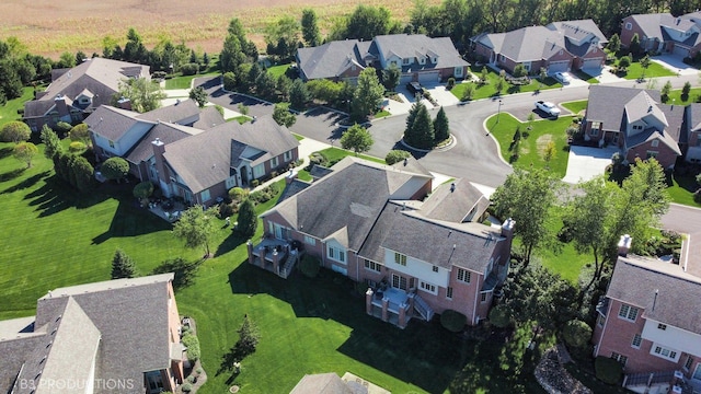 aerial view featuring a residential view