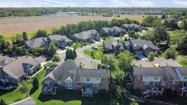 bird's eye view featuring a residential view