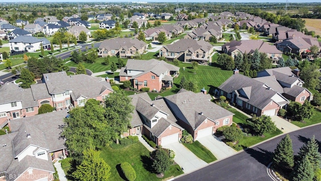 bird's eye view featuring a residential view