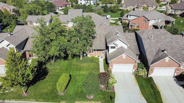 bird's eye view featuring a residential view