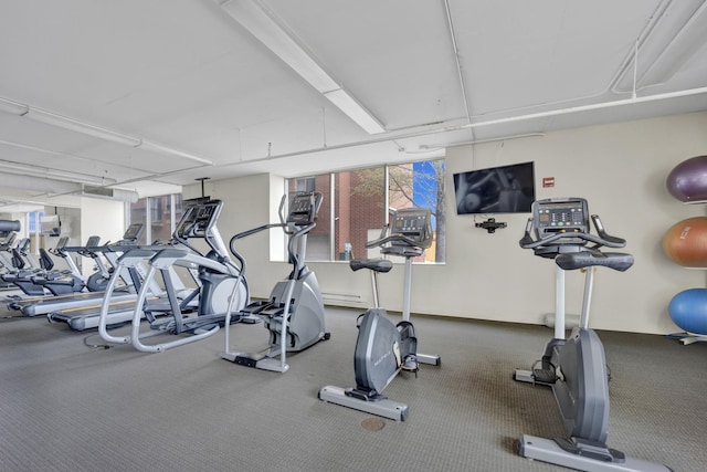 view of exercise room