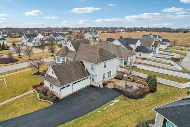 drone / aerial view featuring a residential view