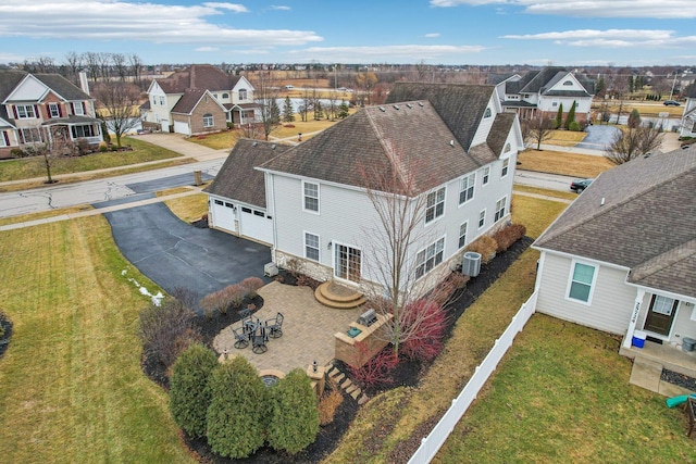 drone / aerial view featuring a residential view