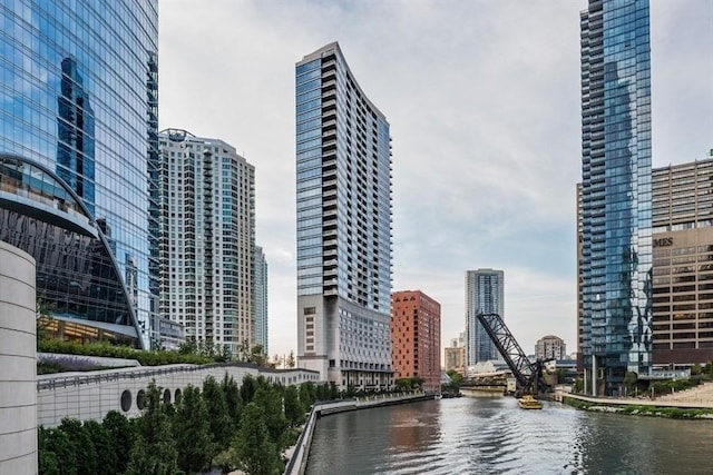 view of city featuring a water view