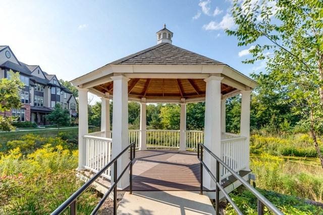 surrounding community with a gazebo