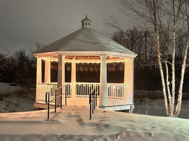 view of outbuilding with a gazebo