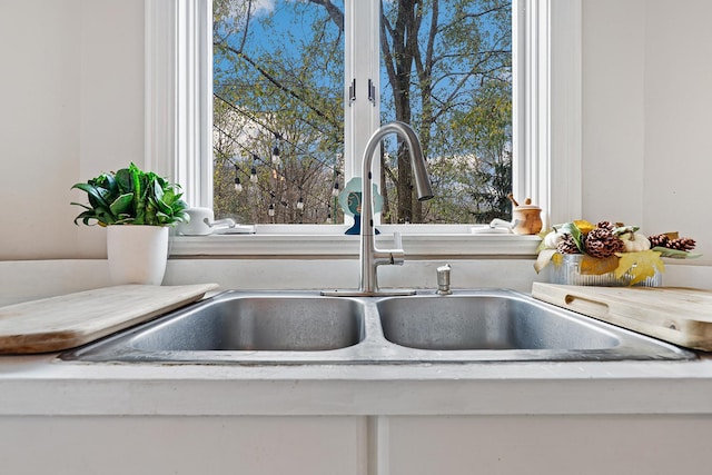 details with light countertops and a sink