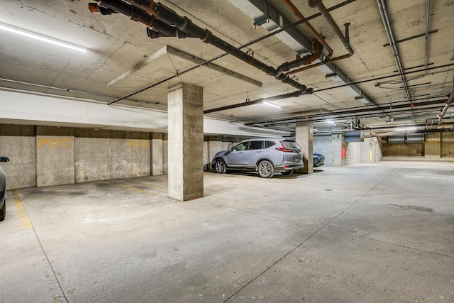 view of parking deck