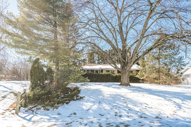 view of front of home