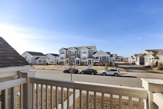 exterior space with a residential view