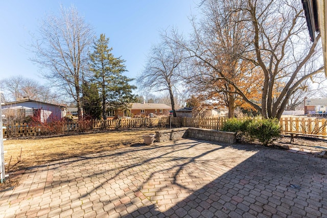 view of patio / terrace with fence