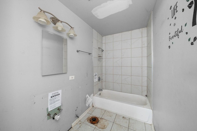 16159 Wood St, Markham, IL 60428 - full bath with tile patterned flooring and washtub / shower combination