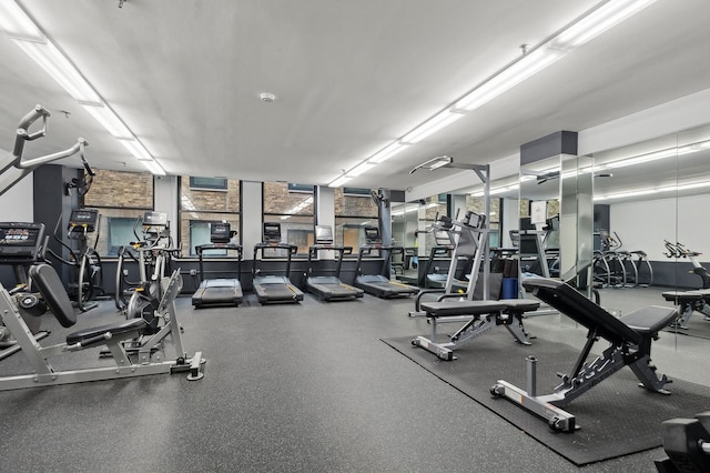 view of exercise room