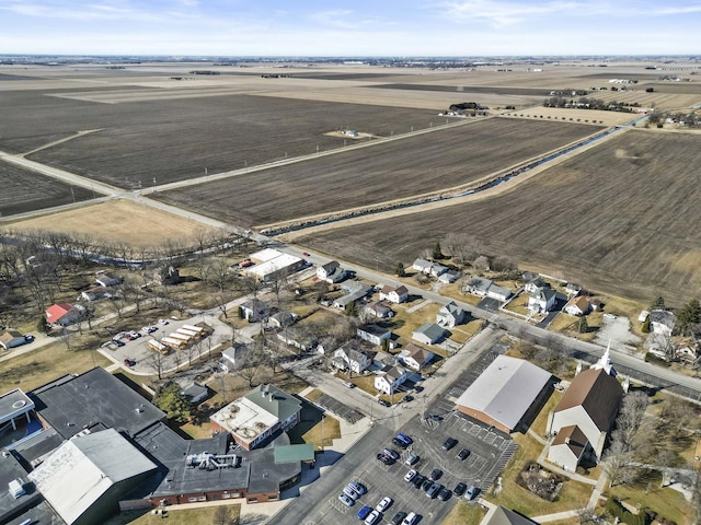 bird's eye view featuring a rural view