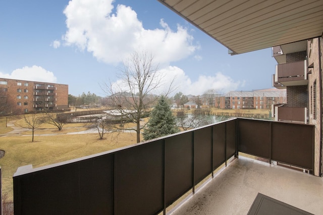 view of balcony