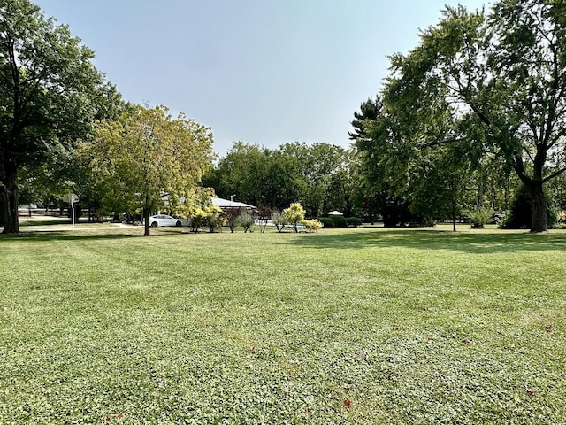 view of home's community featuring a lawn