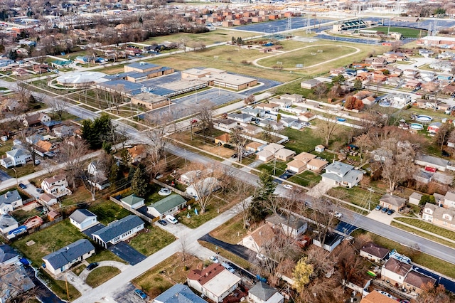 bird's eye view featuring a residential view