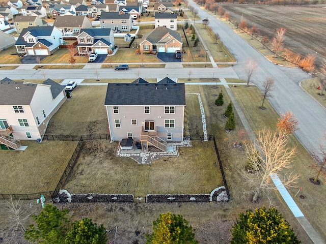 bird's eye view featuring a residential view