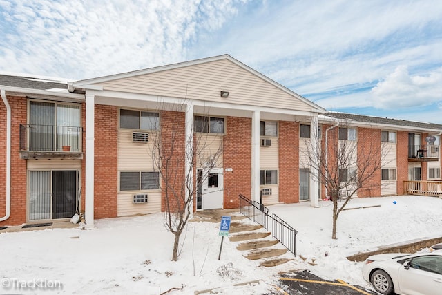 multi unit property with brick siding