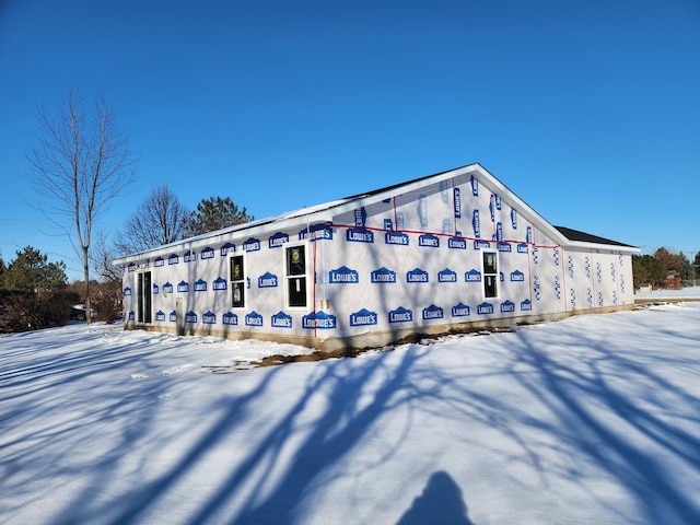 exterior space featuring stucco siding