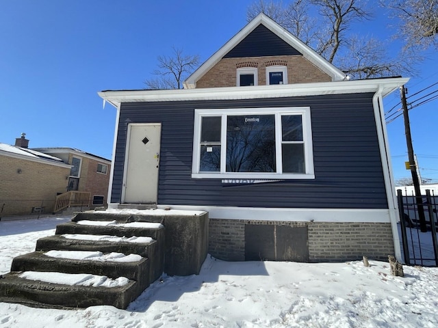 view of front of home