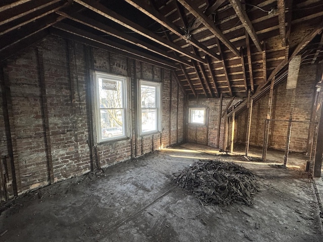 view of attic