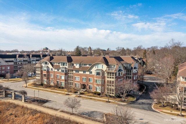 view of property with a residential view