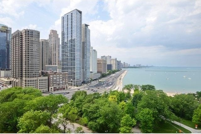 view of city featuring a water view