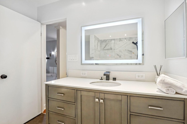 full bathroom with vanity