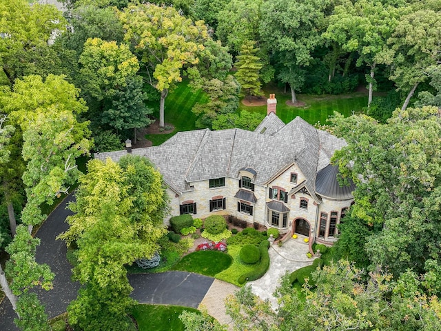 birds eye view of property