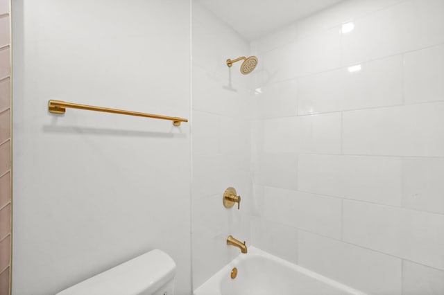 full bath featuring bathtub / shower combination and toilet