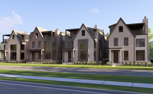 103 S Webster St, Naperville, IL 60540 - french country inspired facade featuring stucco siding and a chimney