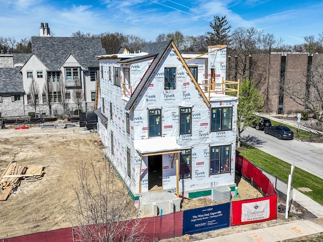 103 S Webster St, Naperville, IL 60540 - property in mid-construction featuring a chimney