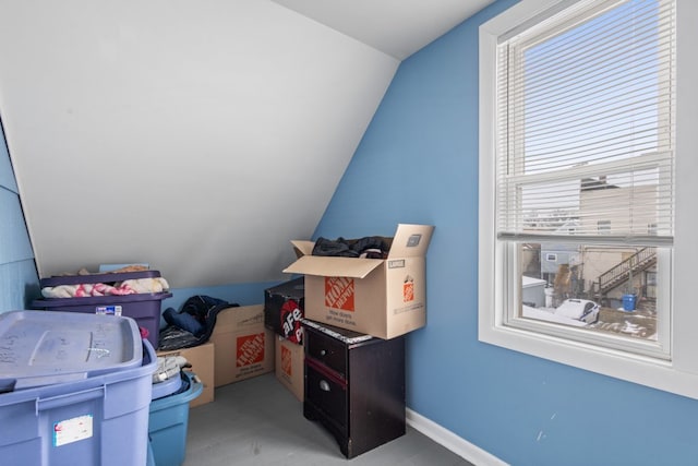 view of storage area