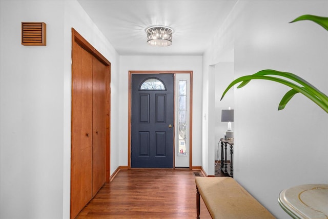 4461 N Il State Route 23, Leland, IL 60531 - entrance foyer with baseboards and wood finished floors