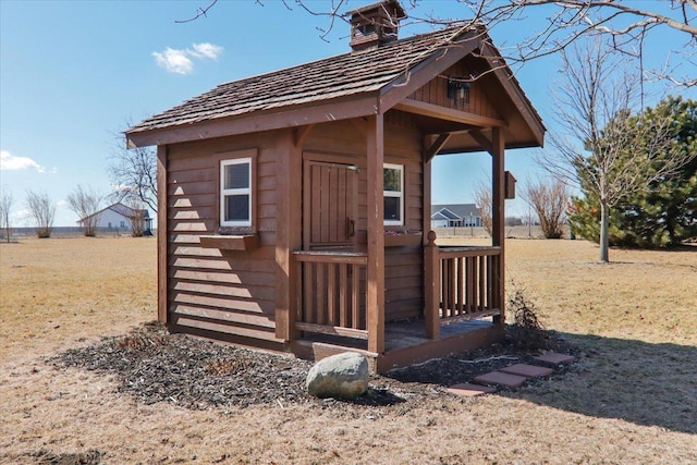 view of outbuilding with an outdoor structure