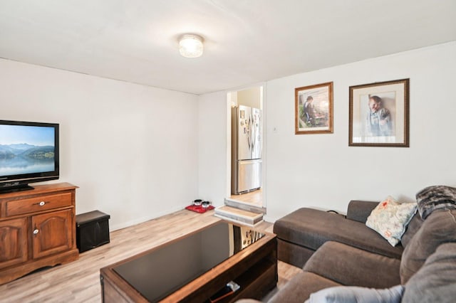 living room with light wood-style flooring