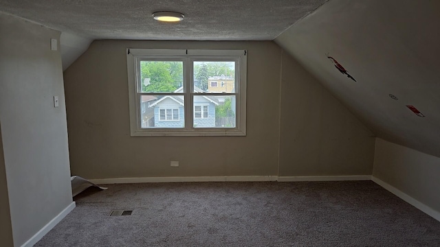41 E 100th Pl, Chicago, IL 60628 - bonus room with lofted ceiling, carpet flooring, and a textured ceiling