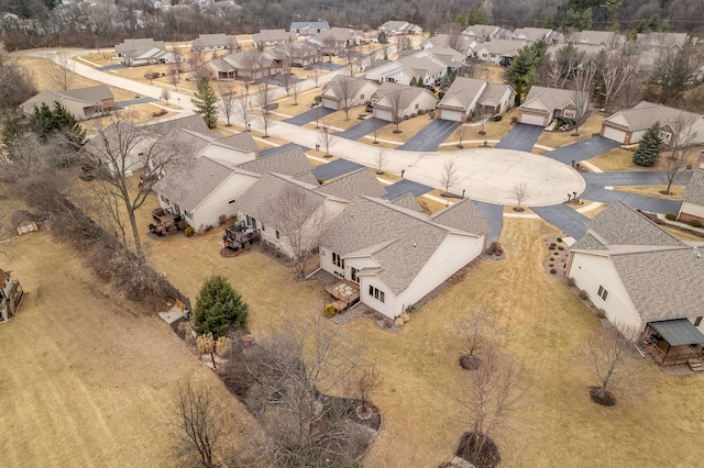 bird's eye view featuring a residential view