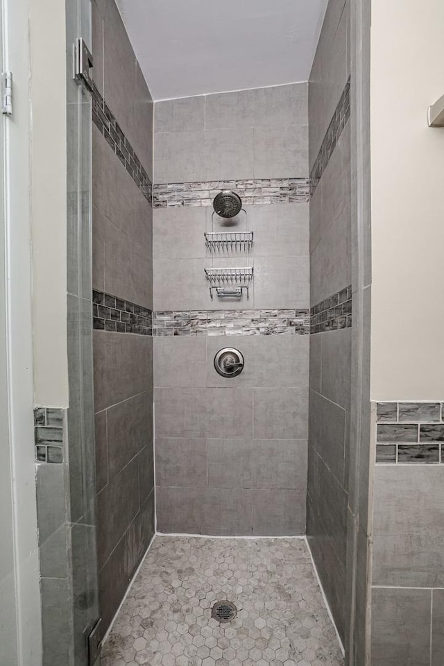 full bathroom with a shower stall