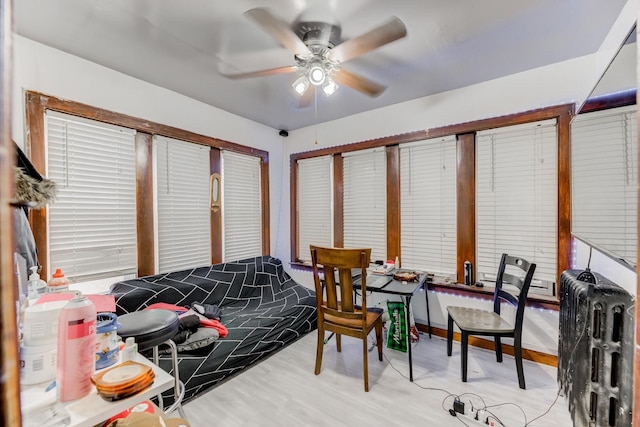 interior space featuring light wood finished floors