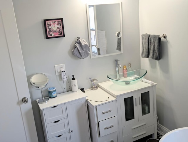 bathroom with vanity