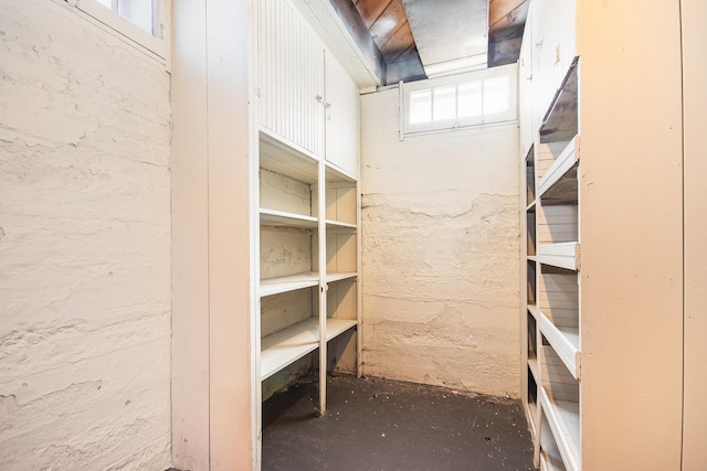 view of storage area