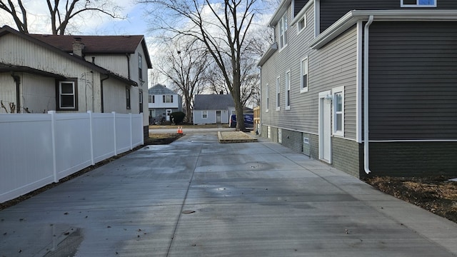 exterior space with fence