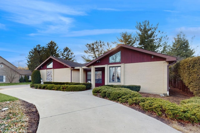 view of front of property with brick siding