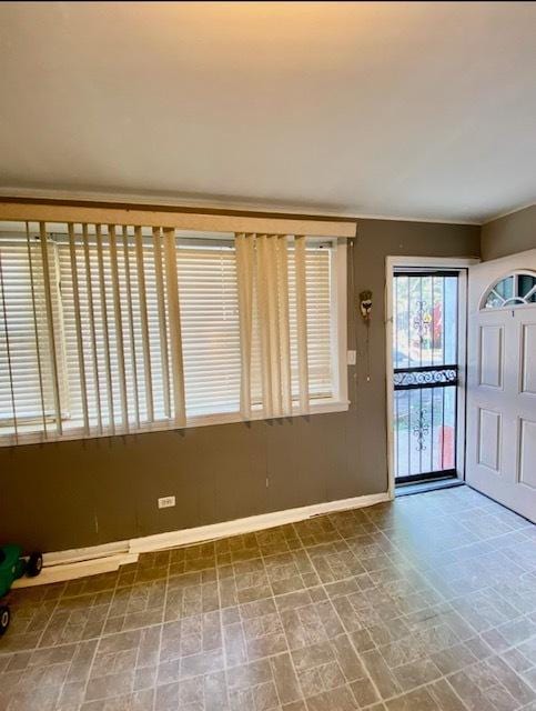 entrance foyer featuring baseboards