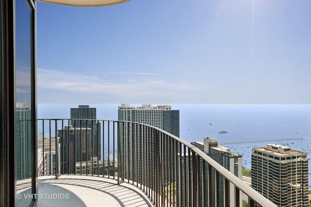 225 N Columbus Dr Unit 5610, Chicago, IL 60601 - balcony with a water view