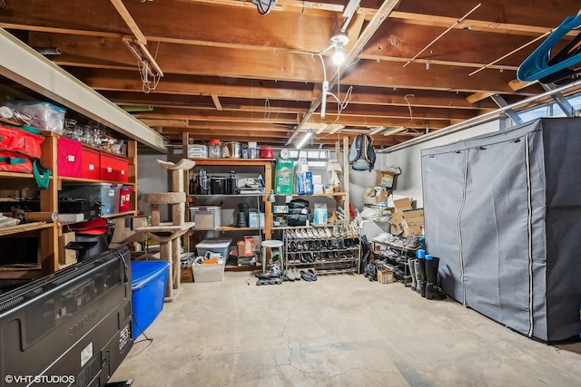 view of storage room